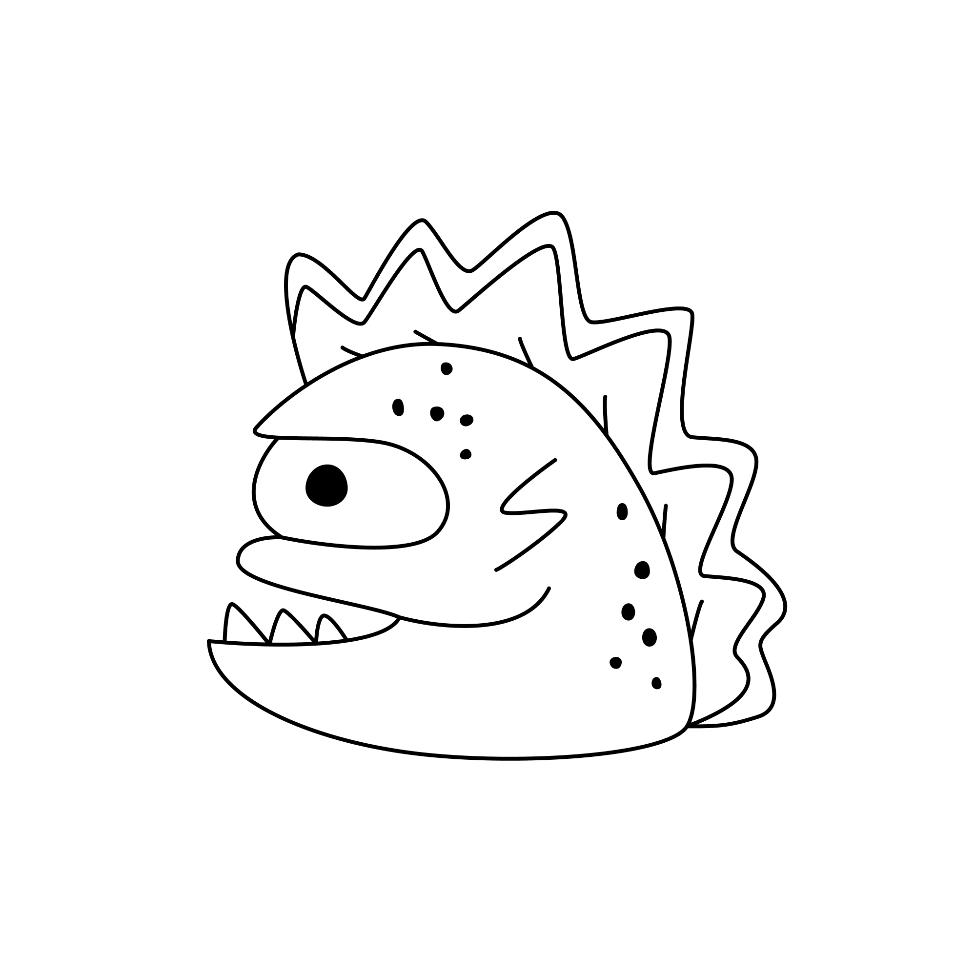 Pimple little Monster_outlined